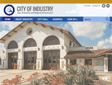 Tablet Screenshot of cityofindustry.org